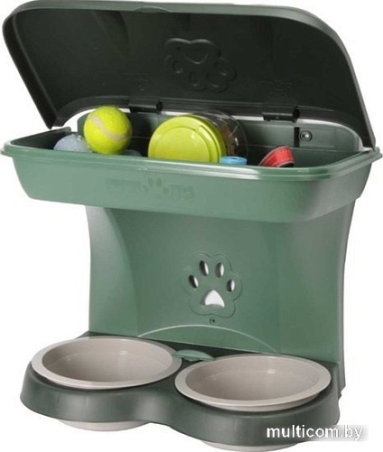 Двойная миска Camon C010/B (зеленый)