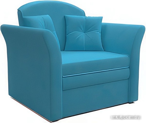 Кресло-кровать Мебель-АРС Малютка №2 (рогожка, синий)