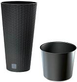 Кашпо Prosperplast Flower Pot Rato Tubus DRTUS300-S433 (антрацит)