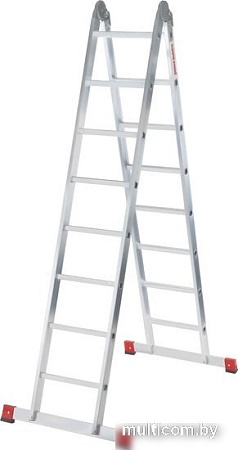Лестница-трансформер Новая высота NV 331 шарнирная 2x8 ступеней