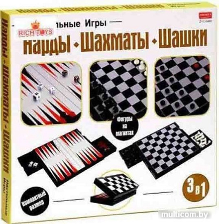 Шахматы/шашки/нарды Zhorya ZYC-0468