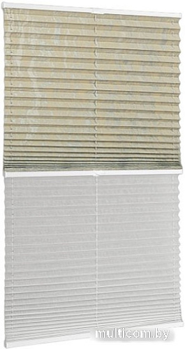 Плиссе Delfa Mirror СПШ-3903/3504 Basic Transparent (62x160, серый/белый)