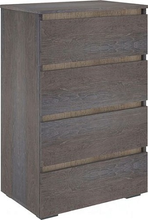 Комод Кортекс-мебель Бари 60 4ш (береза/береза/дуб сонома)