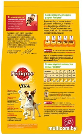 Сухой корм для собак Pedigree для взрослых собак маленьких пород с говядиной 13 кг