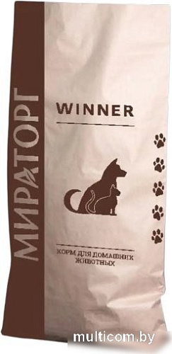 Сухой корм для собак Мираторг Winner для взрослых средних и крупных пород с курицей 15 кг