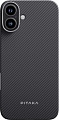 Чехол для телефона Pitaka Ultra-Slim для iPhone 16 (черный)