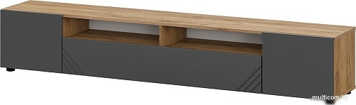 Тумба Mio Tesoro Байкал для телевидеоаппаратуры (дуб золотистый/графит)