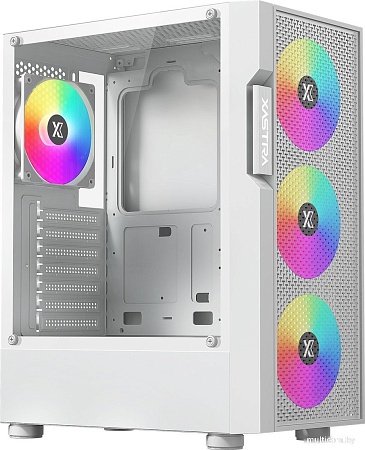 Корпус XASTRA A302 4FRGB WH (белый)