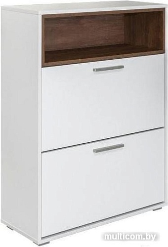 Тумба для обуви Mobi Лайт 08.136 (белый премиум/орех селект каминный)