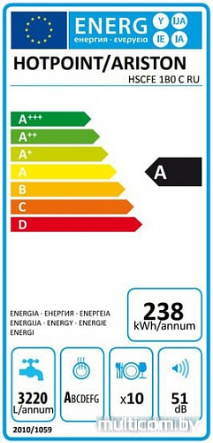 Посудомоечная машина Hotpoint-Ariston HSCFE 1B0 C RU