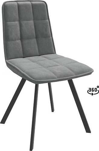 Стул Мамадома Rom D-R 360 (k10 Антрацит замша Lux/черный)