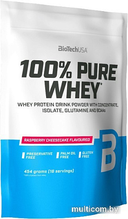 Протеин BioTech USA 100% Pure Whey (малиновый чизкейк, 1000 г)