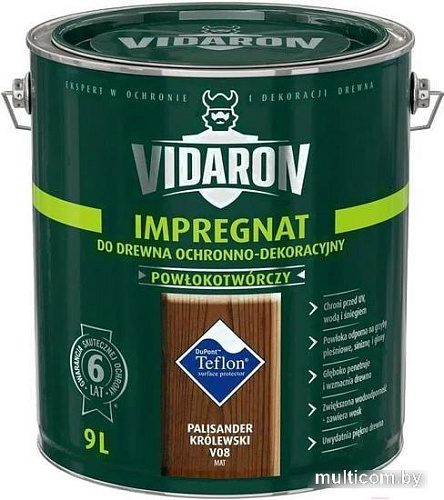 Пропитка Vidaron Impregnant V08 9 л (королевский палисандр)