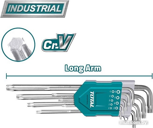 Набор ключей Total THT106392 (9 предметов)