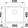 Кухонная мойка Blanco Rotan 500-U 526098 (черный)
