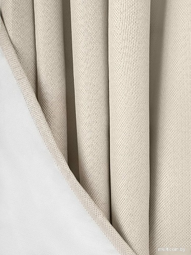 Комплект штор Soft Lines Рогожка димаут 2226-2 (180x260, молочный)
