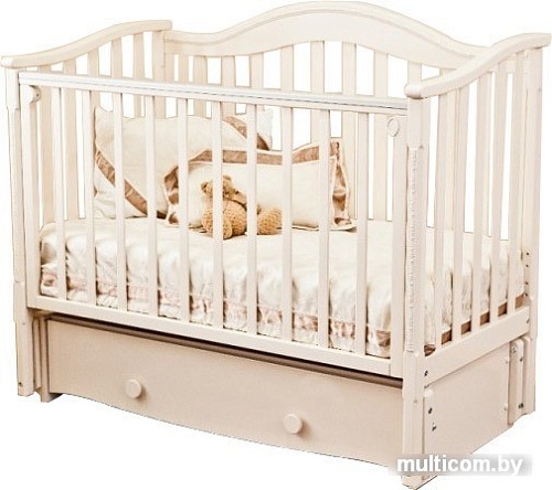 Детская кроватка Красная звезда Леонардо С770 слоновая кость
