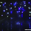 Бахрома Luazon Led-160 (3x0.6 м, белый/синий) [1080183]