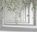 Виниловые обои Citydecor Flower Tunnel 3D 1 300x260