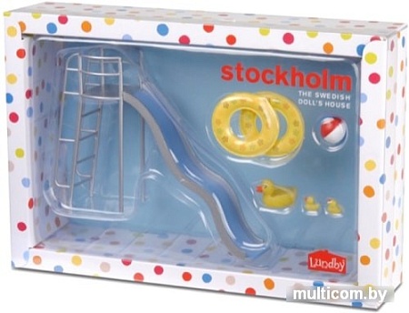 Мебель для кукольного домика Lundby Горка для бассейна 60904500