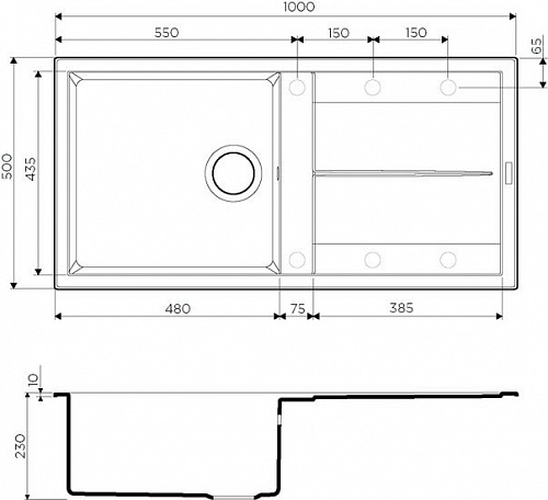 Кухонная мойка Omoikiri Sumi 100 WH