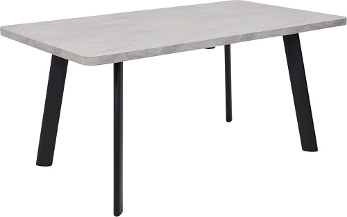 Кухонный стол Мамадома Leon lux radial-180 раздвижной 180-240х95 (серый сланец/черный)