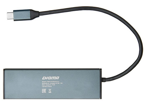 USB-хаб Digma HUB-2U3.0СCR-UC-G