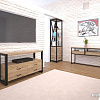 Консольный стол Millwood Пекин 1 120x40 (дуб золотой craft/черный)