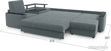 Угловой диван Moon Trade Даллас 018 003611 (левый, серый)