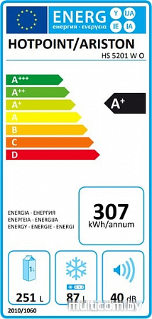 Холодильник Hotpoint-Ariston HS 5201 W O