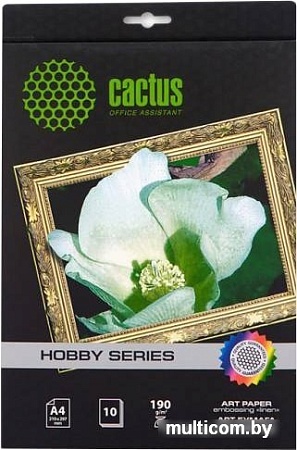 Фотобумага CACTUS Матовая A4 190 г/кв.м. 10 листов (CS-DA419010L)