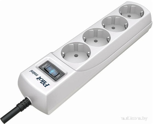 Сетевой фильтр Pilot Mini (7 м, 4 розетки, белый)