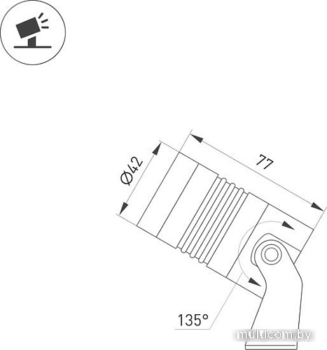 Садовый светильник Arlight ALT-RAY-R42-5W Warm3000 026446