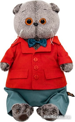 Классическая игрушка BUDI BASA Collection Басик Baby в костюме с вельветовым пиджаком Ks19-233