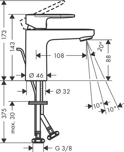 Смеситель Hansgrohe Vernis Blend 71551670