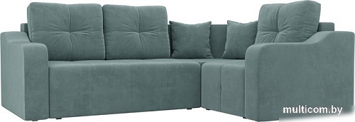 Угловой диван Mebelico Кембридж угловой 108811 (правый, велюр, бирюзовый)