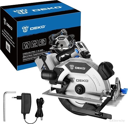 Дисковая (циркулярная) пила Deko CSDU20 PRO 083-1105 (с 1-им АКБ)