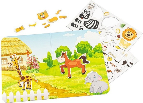 Развивающая игра Bondibon Магнитный театр Сложи картинку ВВ4453