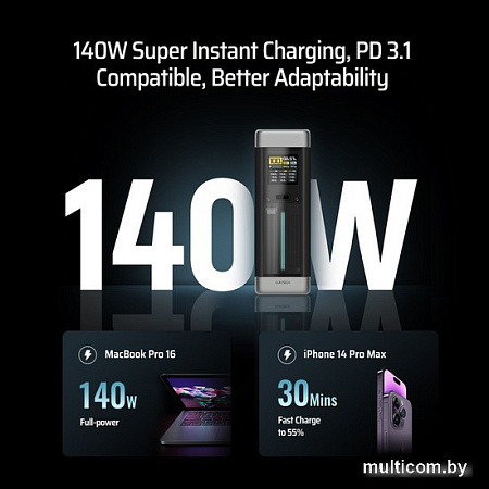Внешний аккумулятор Cuktech 20 Power Bank 25000mAh 210W MAX
