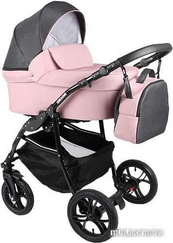 Универсальная коляска Alis Orion (2 в 1, Or 04, темно-серый/нежно-розовый)