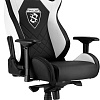 Кресло Sharkoon Shark Skiller SGS4 BK/WH (черный/белый)