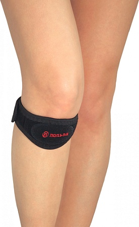 Ортез коленный Польза При болезни Шлаттера 0417 (черный)