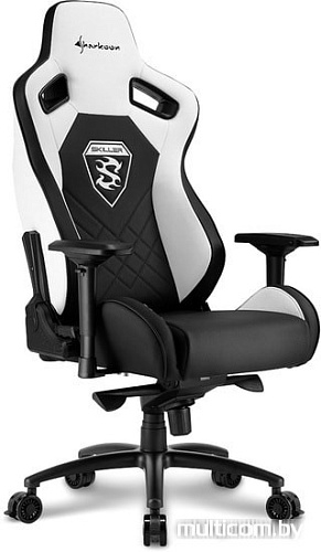 Кресло Sharkoon Shark Skiller SGS4 BK/WH (черный/белый)