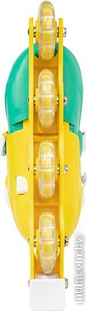 Роликовые коньки Ricos Kudo PW-128 L (р. 39-42, бирюзовый/желтый)