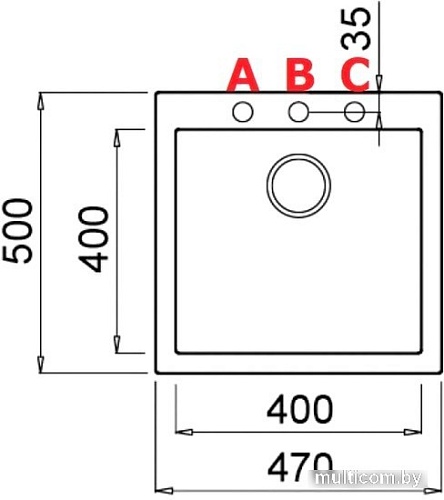 Кухонная мойка Elleci Quadra 102 Light Grey K97