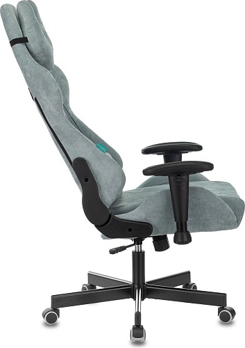 Игровое (геймерское) кресло Zombie Viking knight (Light-28, серо-голубой)