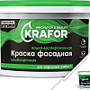 Краска Krafor Фасадная особопрочная ВД акриловая 1.5 кг (белый)