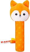 Погремушка Мякиши Хрустящая пищалка Лисичка Апельсинка 599