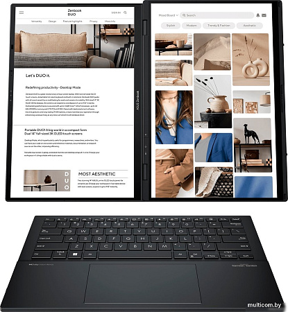 Рабочая станция ASUS Zenbook 14 Duo OLED UX8406CA-QL211X