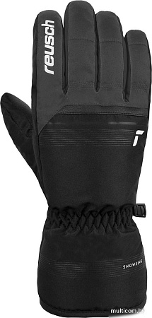 Горнолыжные перчатки Reusch Snow King 6201198-6681 (р-р 6.5, Dark Granite/Black)